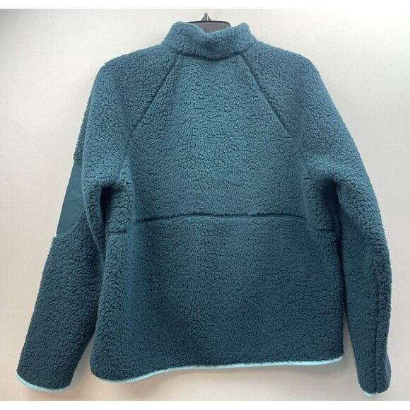 UNDER ARMOUR Women's Sherpa Fleece 1/4-Zip Teal Green Comfort Jacket Size Large - Picture 13 of 16